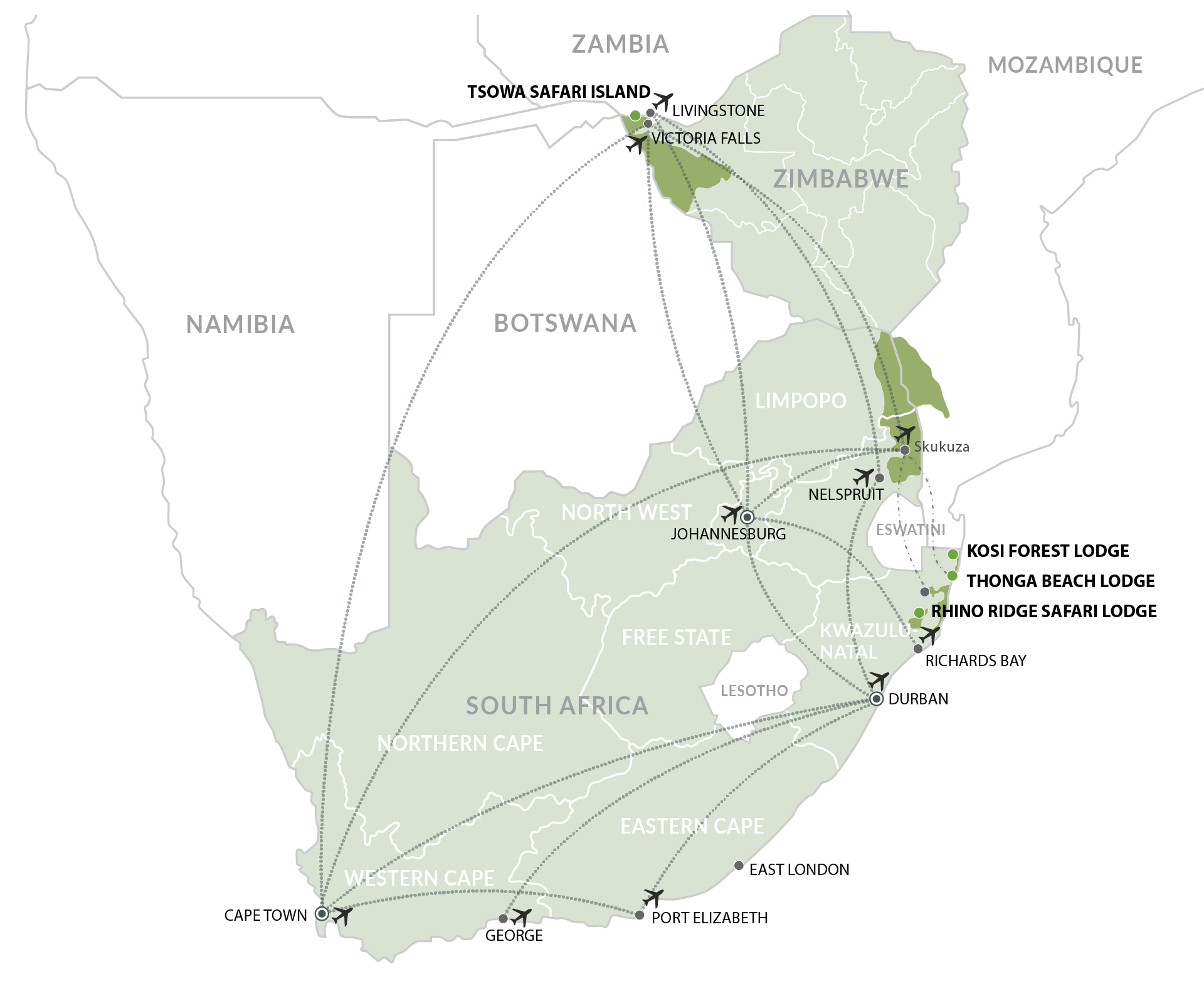 IAL MAPS - Southern Africa_Individual Lodges